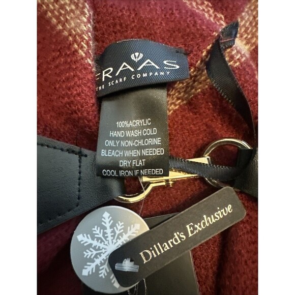 VTG Women’s Fraas Acrylic Plaid Poncho Cape NWT - Picture 5 of 5